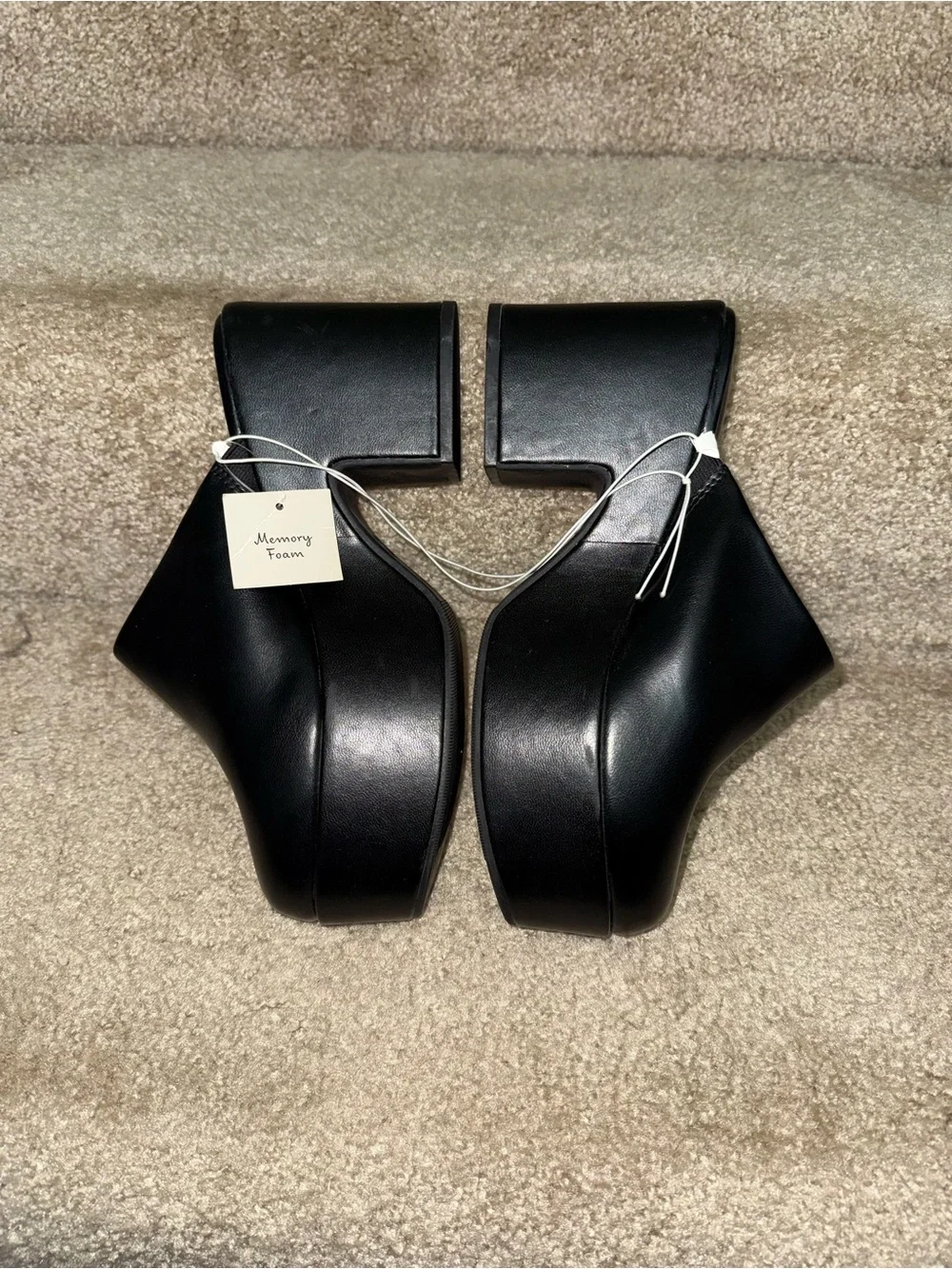 NWT Target A new day Platform clogs Black Platform Mule Heels - Women’s 8